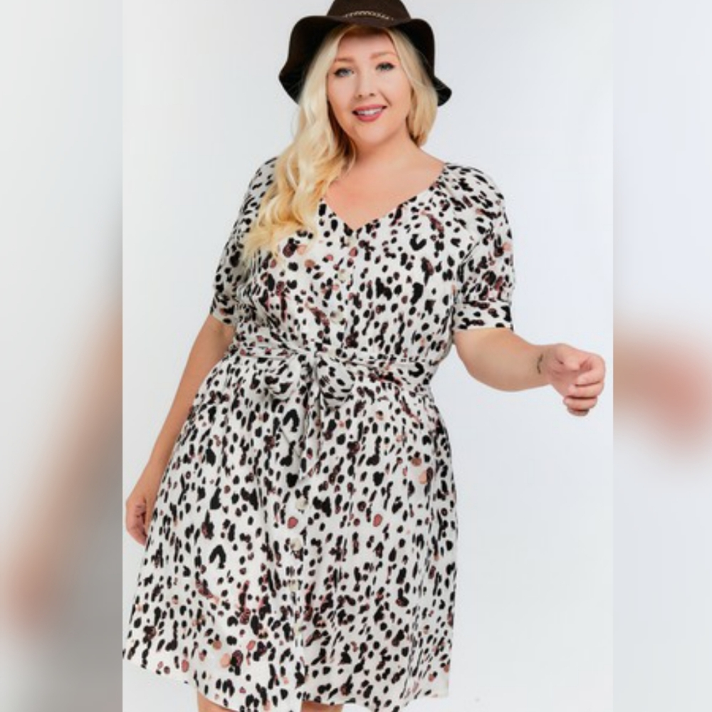 🏖 Off Shoulder Button Down Dress, Color White